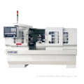 Fanuc Control CK6136 CK6140 CK6150 Metal Flat Bed CNC Lathe Machine" could be slightly refined for a search engine title, so how about:

"Fanuc Controlled CK Series Metal Flat Bed CNC Lathe Machines" 

This title maintains the key elements while being con